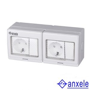 ASW-2SRS Waterproof German Type Socket and Switch