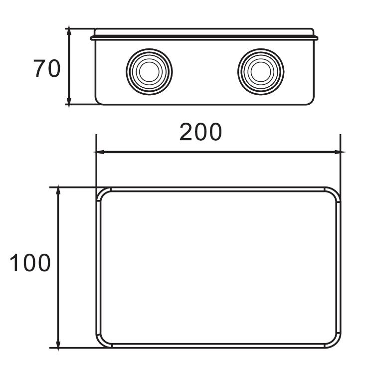 AX-RA 200×100×70 Junction Box