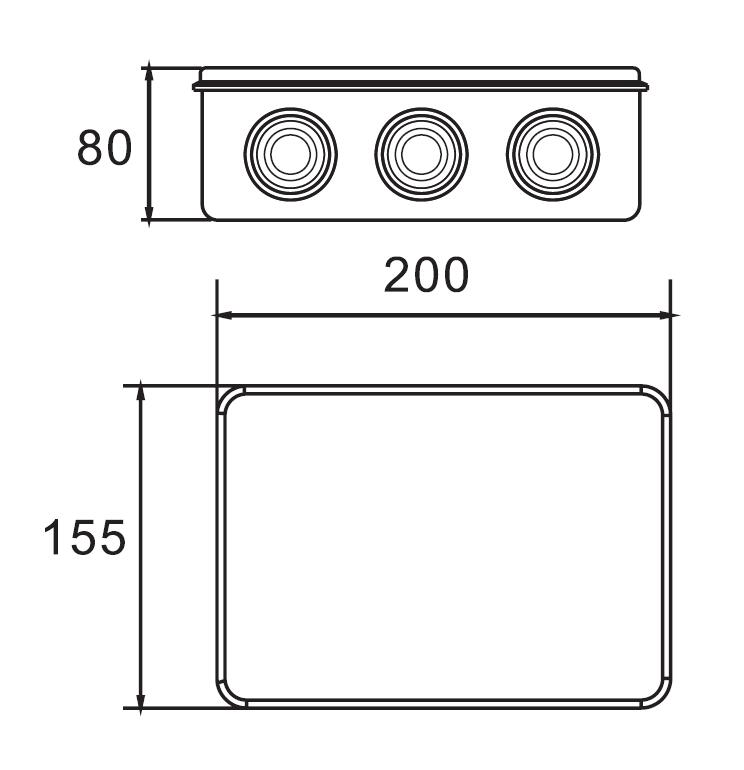AX-RA 200×155×80 Junction Box