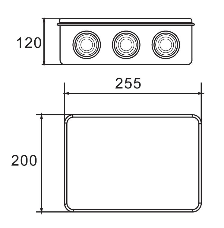 AX-RA 255×200×120 Junction Box