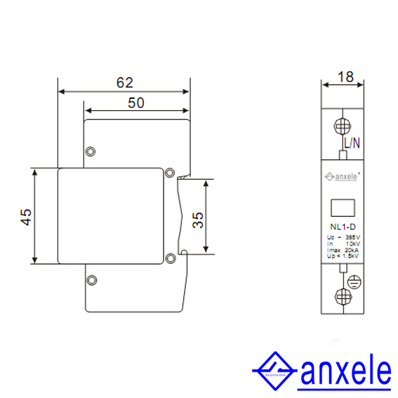 NL1-D20 1P Surge Protection Device