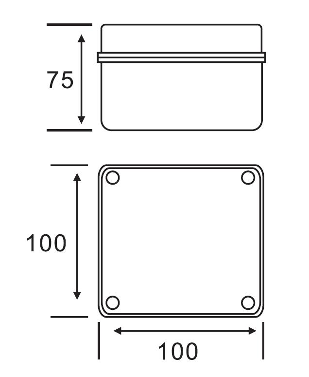 AX-KT 100×100×75 Junction Box