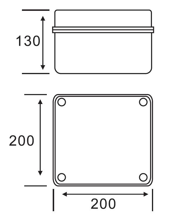 AX-KT 200×200×130 Junction Box