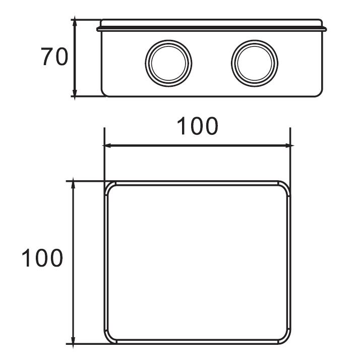 AX-RT 100×100×70 Junction Box
