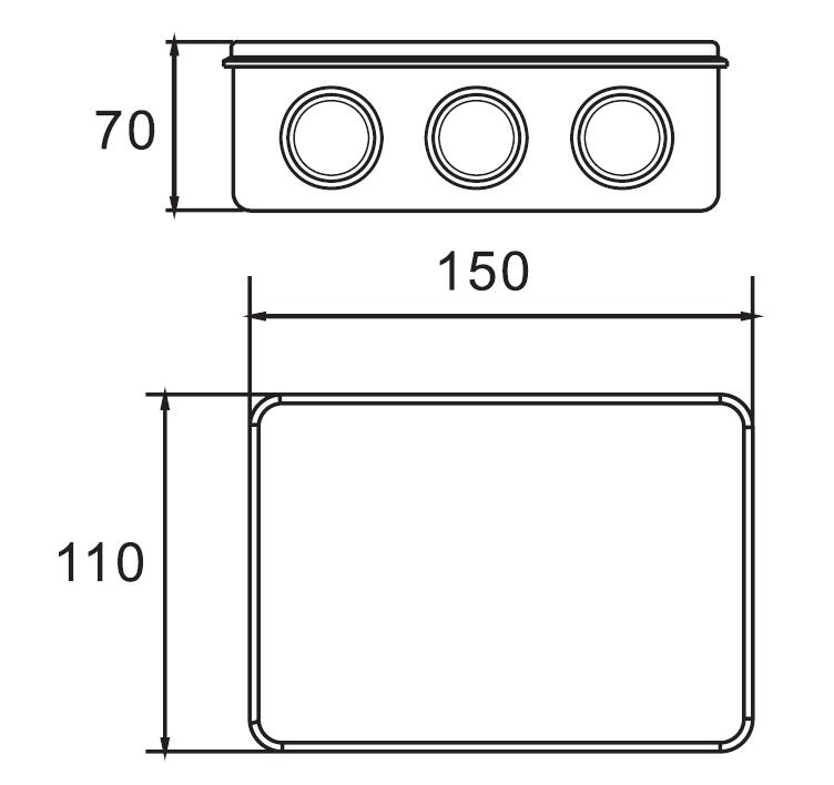 AX-RT 150×110×70 Junction Box