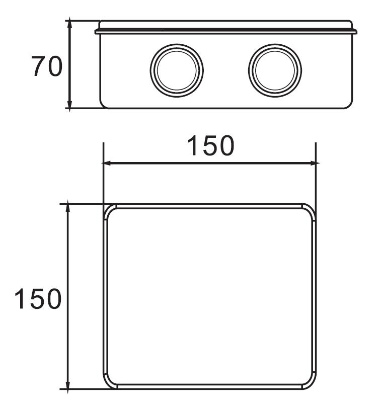 AX-RT 150×150×70 Junction Box
