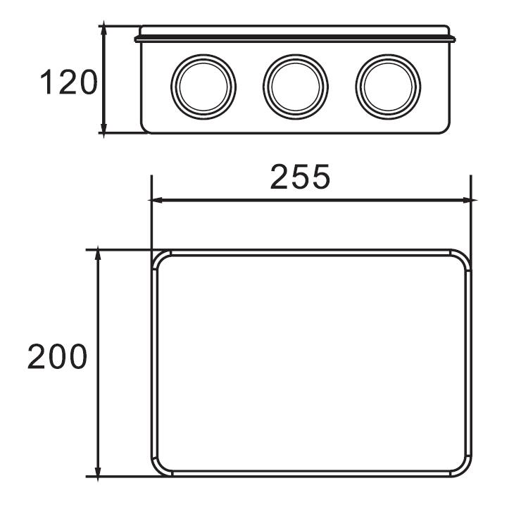 AX-RT 255×200×120 Junction Box
