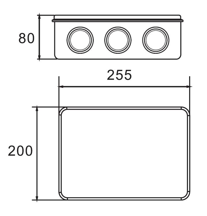AX-RT 255×200×80 Junction Box
