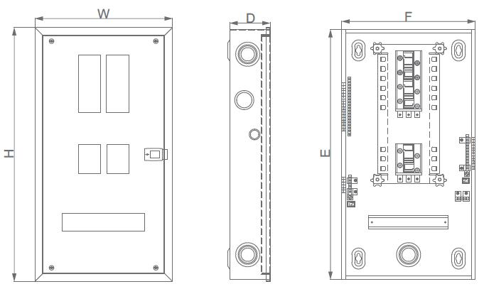 ASTP Surface Triple Plug Metal Branch Box